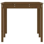 vidaXL Table de jardin marron miel 159 5x82 5x76 cm bois massif de pin