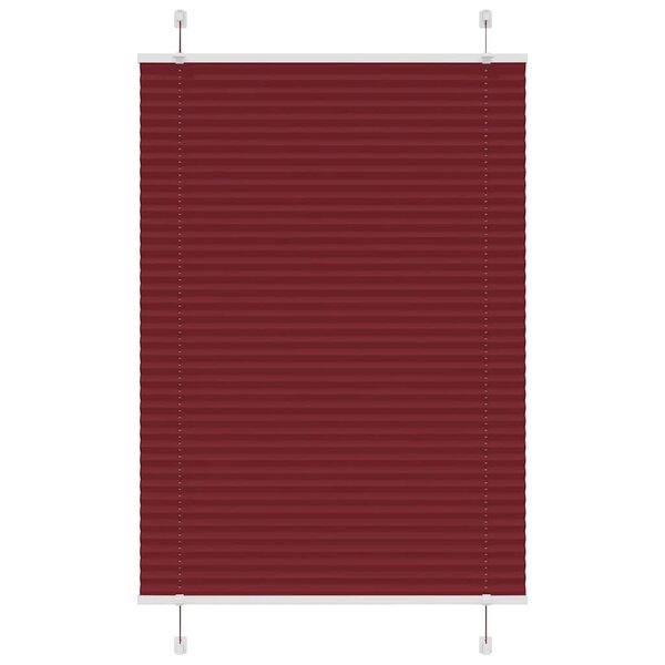 vidaXL Store plissé rouge bordeaux 85x100 cm largeur du tissu 84 4 cm