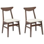 vidaXL Chaises de salle à manger 2 Pièces Marron Clair 42 x 47.5 x 81 cm