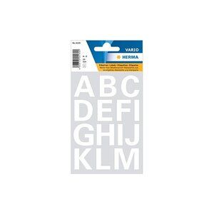 HERMA Lettres adhèsives A-Z film blanc 25 mm de hauteur