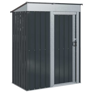 vidaXL Cabanons de jardin Anthracite 137 x 81 x 180 cm Métал