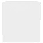 Vidaxl tables de chevet 2 pièces blanc bois d'ingénierie
