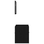 vidaXL Ensemble de meubles salle de bain 2 Pièces chêne noir