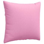 vidaXL Coussins de canapé 2 Pièces Rose 45 x 45 cm tissu