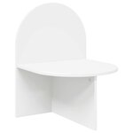 vidaXL Table de chevet Blanc 48 x 49 x 65 cm Bois d’ingénierie