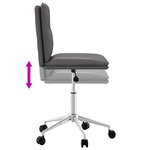 vidaXL Chaise de salle à manger Gris Similicuir