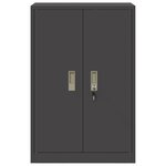 vidaXL Armoire de rangement Noir 60 x 40 x 90 cm Acier