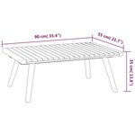 Vidaxl salon de jardin 9 pièces avec coussins bois d'acacia solide