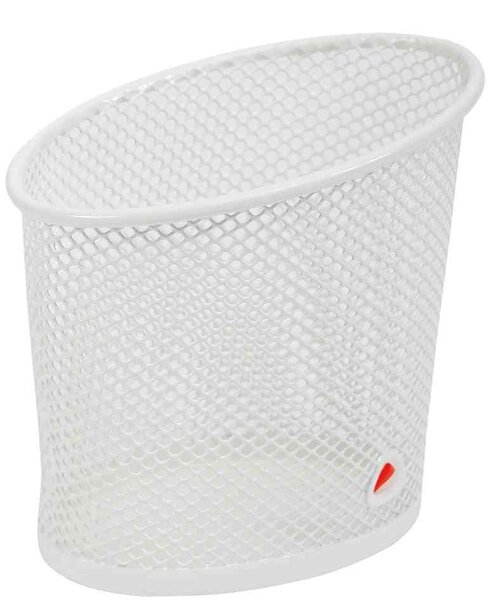 Pot à crayons 'MESHCUP', en fil d'acier, blanc ALBA