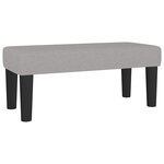 vidaXL Sommier à lattes de lit et matelas gris clair 120x190 cm tissu