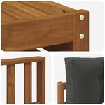 vidaXL Ensemble de canapés d'extérieur 8 Pièces Naturel et Anthracite