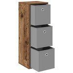 vidaXL Buffet avec tiroir Bois ancien 30 5 x 27 x 84 5 cm