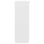 vidaXL Armoire à chaussures Blanc 30x35x100 cm Bois d'ingénierie