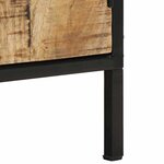 vidaXL Cabinet de chevet Marron et noir 30 x 30 x 40 cm