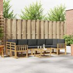 vidaXL Ensemble de canapés d'extérieur 6 Pièces