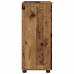 vidaXL Cabinet de salle de bain avec porte Bois ancien 60 x 35 x 80 cm