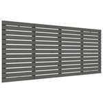 vidaXL Tête de lit murale Gris 156x3x91 5 cm Bois massif de pin