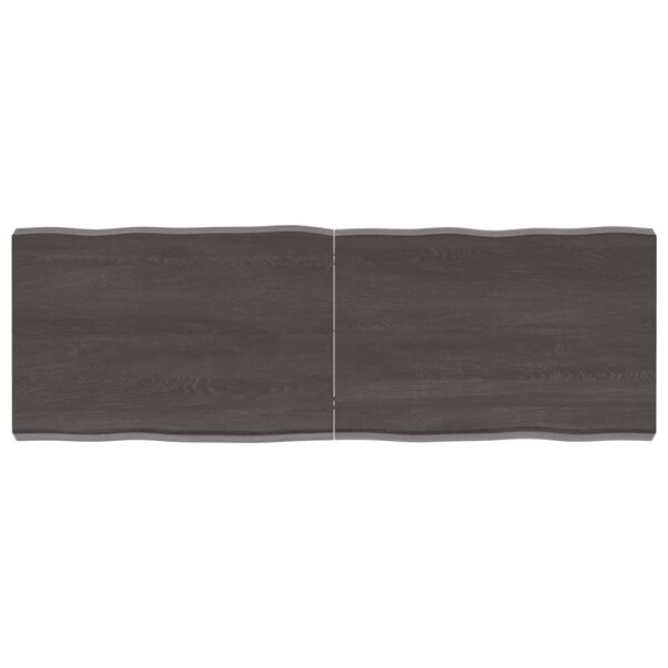 vidaXL Dessus de table bois massif traité bordure assortie