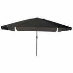 vidaXL Parasol 395x245 cm noir