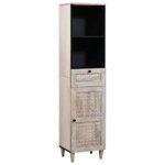 vidaXL Ensemble de mobilier de salle de bain avec tiroir 3 Pièces Blanc