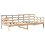 vidaXL Lit de jour avec toit sans matelas 80x200 cm bois massif