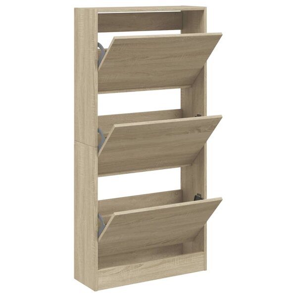 vidaXL Armoire à chaussures chêne sonoma 60x21x125 5cm bois ingénierie