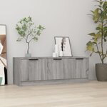 vidaXL Meuble TV Sonoma gris 102x35x36 5 cm Bois d'ingénierie