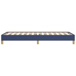 vidaXL Cadre de lit sans matelas bleu 100x200 cm tissu