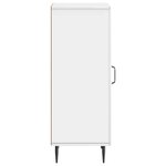vidaXL Buffet Blanc brillant 33 x 34 5 x 89 5 cm Bois d'ingénierie