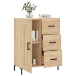 vidaXL Buffet chêne sonoma 69 5x34x90 cm bois d'ingénierie