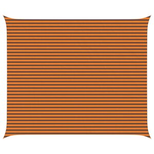 vidaXL Voile d'ombre Orange et marron 5 x 6 m 100   polyester Oxford