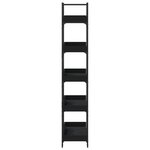 vidaXL Bibliothèque 5 niveaux noir 100x33x180 5 cm bois d'ingénierie