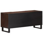 vidaXL Meuble TV marron 105x34x46 cm bois massif manguier