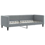vidaXL Lit de repos sans matelas gris clair 80x200 cm tissu