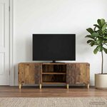 vidaXL Meuble TV 150 x 31 x 50 cm Bois ancien Bois d'ingénierie