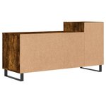 vidaXL Meuble TV Chêne fumé 100x35x55 cm Bois d'ingénierie