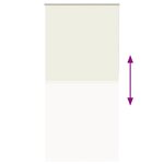 vidaXL Store enrouleur occultant blanc cassé 115x210 cm largeur tissu