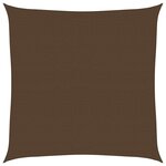 vidaXL Voile d'ombrage 160 g/m² Marron 5x5 m PEHD