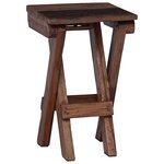 vidaXL Tabouret Naturel 30 x 30 x 48 cm Bois massif de récupération