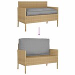 vidaXL Coussin pour assise / dossier de palette Gris 120 x 60 x 12 cm