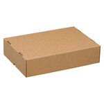 Boîte cloche "télescopique" kraft brun l 50 x l 33 x h 9 5/16 cm - lot de 20 - tailleur ondulys