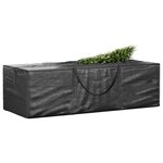 vidaXL Sacs de rangement pour sapin de Noël 2 Pièces noir polyéthylène
