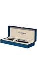 Waterman carène stylo bille  noir brillant  recharge bleue pointe moyenne  coffret cadeau