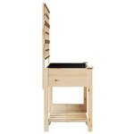 vidaXL Jardinière avec treillis et étagère 115x59x152 cm en bois massif de sapin