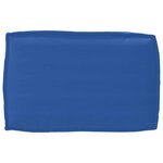 vidaXL Set de coussins de palette 3 Pièces Bleu royal 120 x 50 x 12 cm