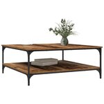 vidaXL Table basse Bois ancien 100 x 100 x 40 cm Bois d'ingénierie