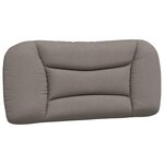 vidaXL Cadre de lit sans matelas Hvar taupe 90x200 cm tissu