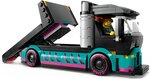 LEGO City - Set de Constructeur Voiture de Course et Camion de Transport de Voitures - 60406