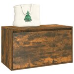 vidaXL Banc d'entrée 80x40x45 cm Chêne fumé Bois d'ingénierie