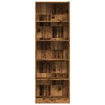 vidaXL Bibliothèque vieux bois 60x24x176 cm bois d'ingénierie